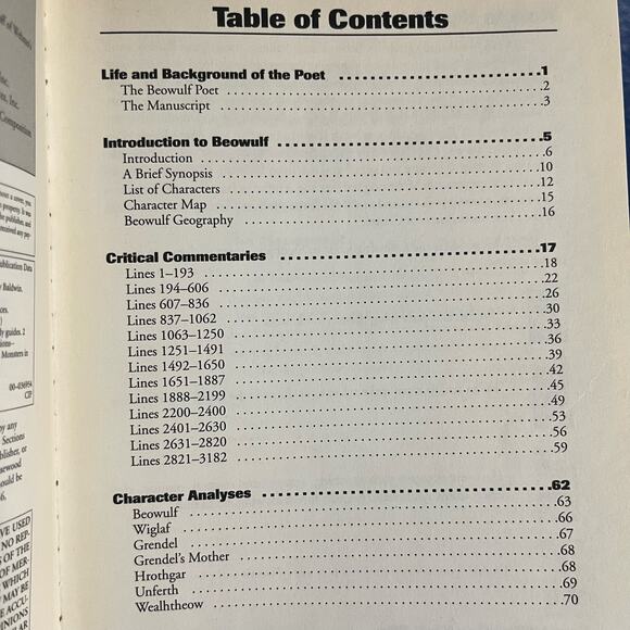 Cliff Notes: Beowulf - Picture 6 of 8